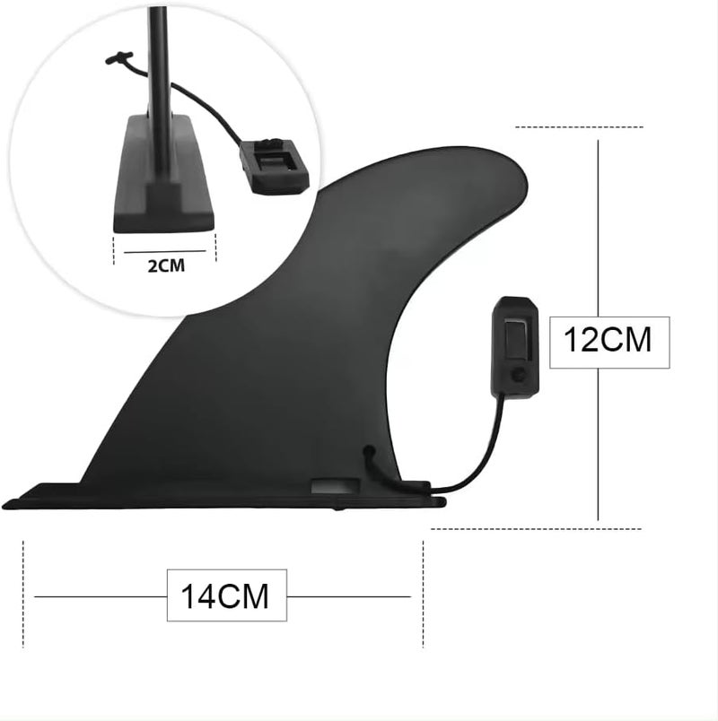 bohally Big SUP Single Fin and Small Side fin Detachable Fin for Longboard, Surfboard and Paddleboard Replacement Quick Fin. - Image 2